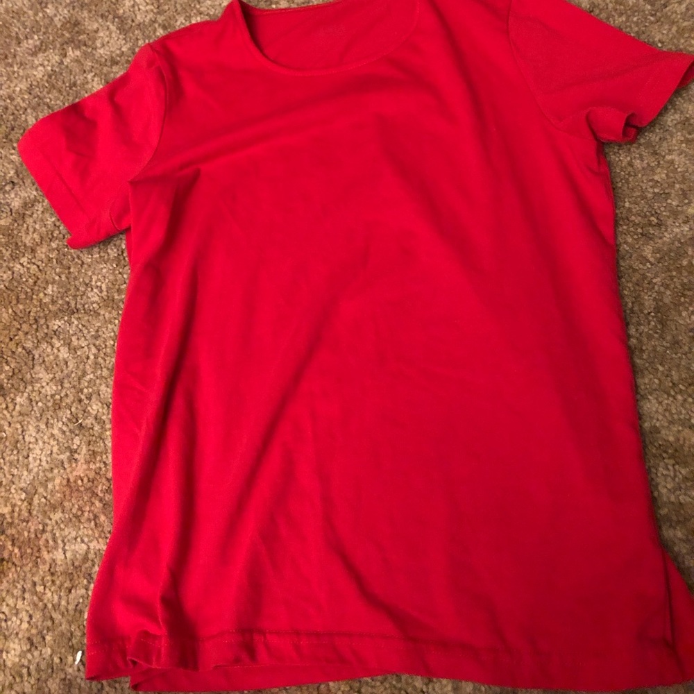 Plain red shirt!
